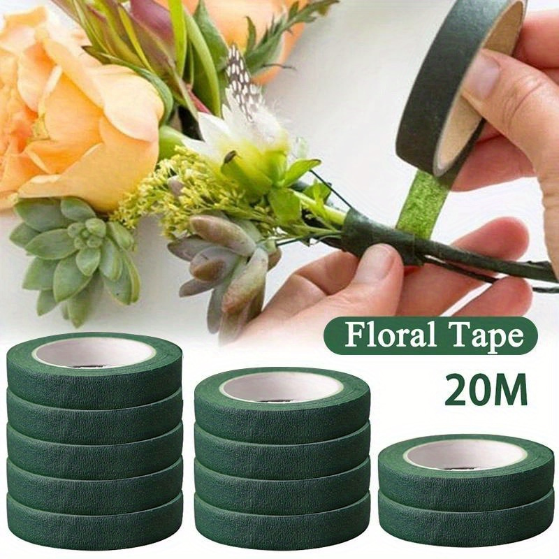 Florist Supply Paper - 花卉テープ自己粘着ブーケ花茎紙テープ雄蕊ラッピング花屋 DIY 装飾花結婚式用品