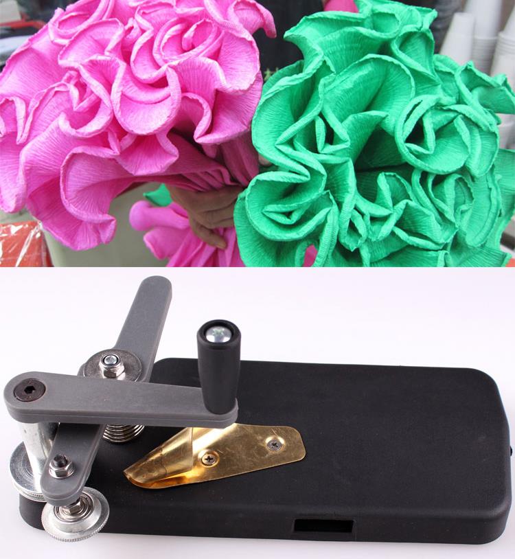 Florist Supply Paper - 薄い歯の花の製紙機、波状のカーリング、クレープペーパーレースツール、花の包装材料、花屋用品