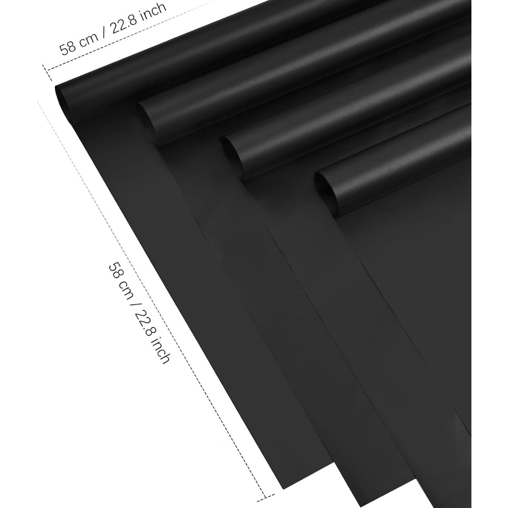 防水半透明韓国花柄包装紙 20枚 ブラックフラワーデザイン  - Florist Supply Paper のレビューと価格