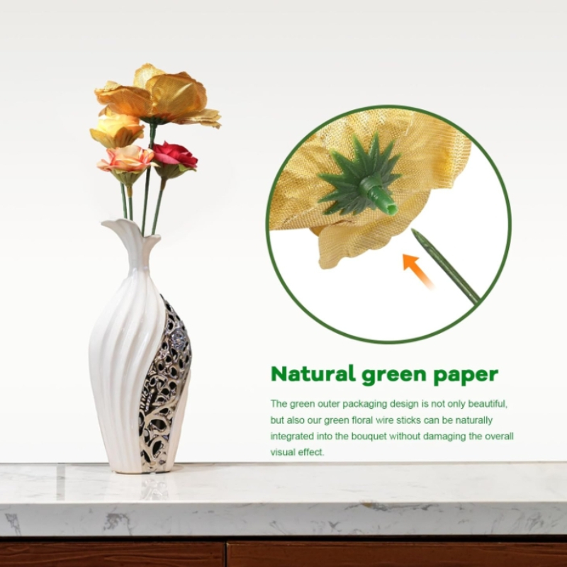 100個の花の茎、造花ロッド、フラワーアレンジメント用品用の - Florist Wreath Supply のレビューと価格