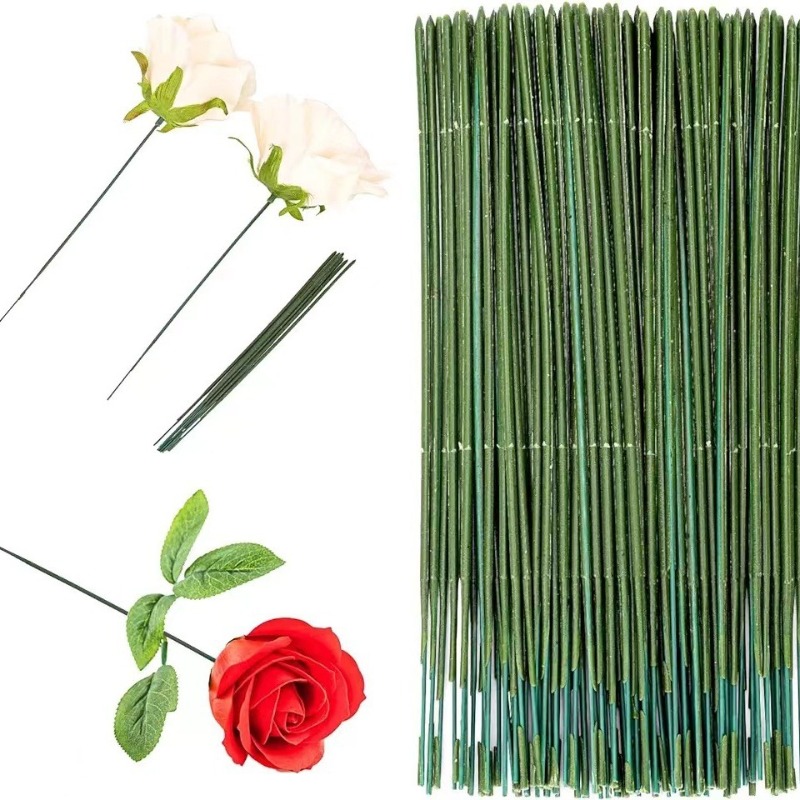 100個の花の茎、造花ロッド、フラワーアレンジメント用品用の - Florist Wreath Supply のレビューと価格