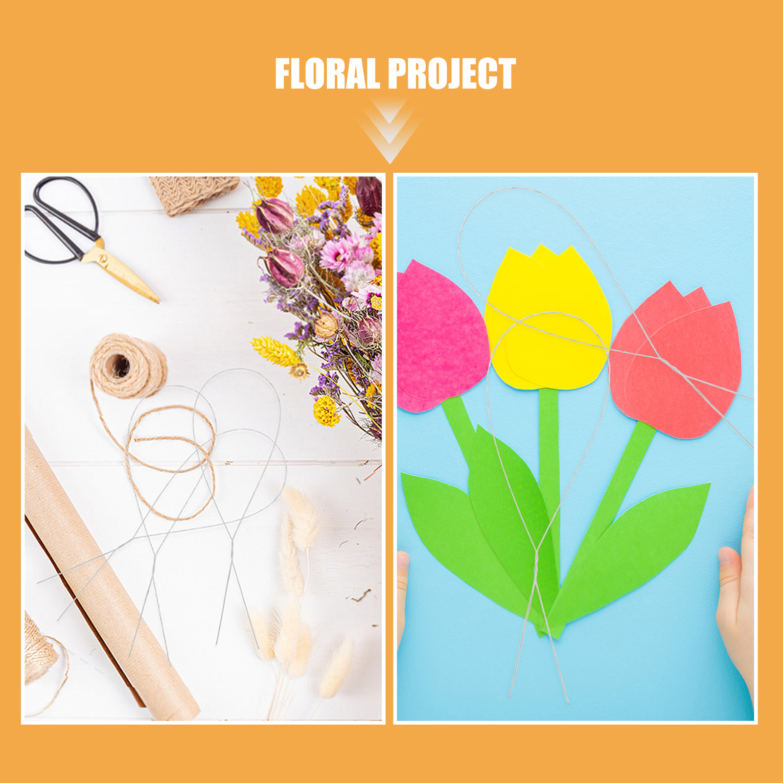 250個入り 手作りDIYローズフラワーワイヤー 曲げられる - Florist Wreath Supply のレビューと価格