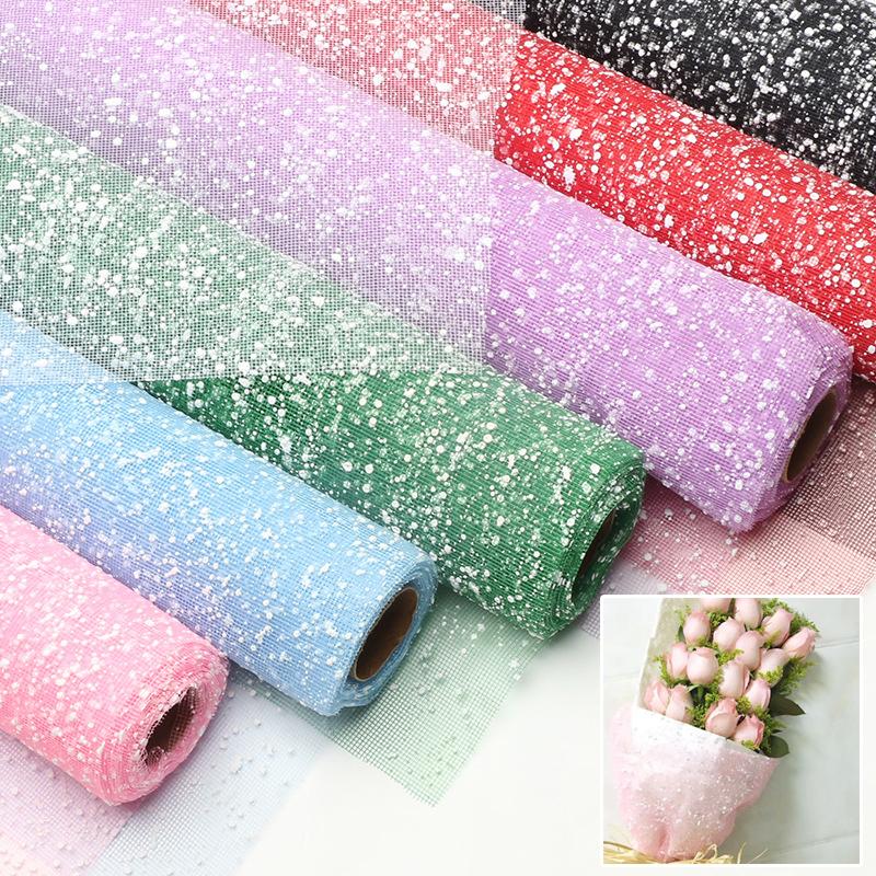 雪の結晶糸巻きメッシュ紙花束包装花屋用品ギフト包装用品結婚式 - Florist Supply Paper のレビューと価格