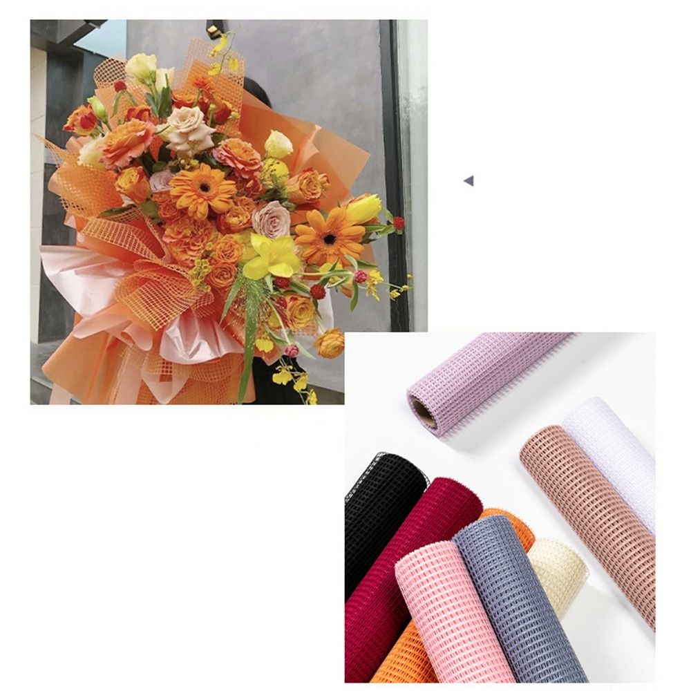 幅50cmの生花用包装紙 DIYハードヤーンメッシュ包装紙  - Florist Supply Paper のレビューと価格