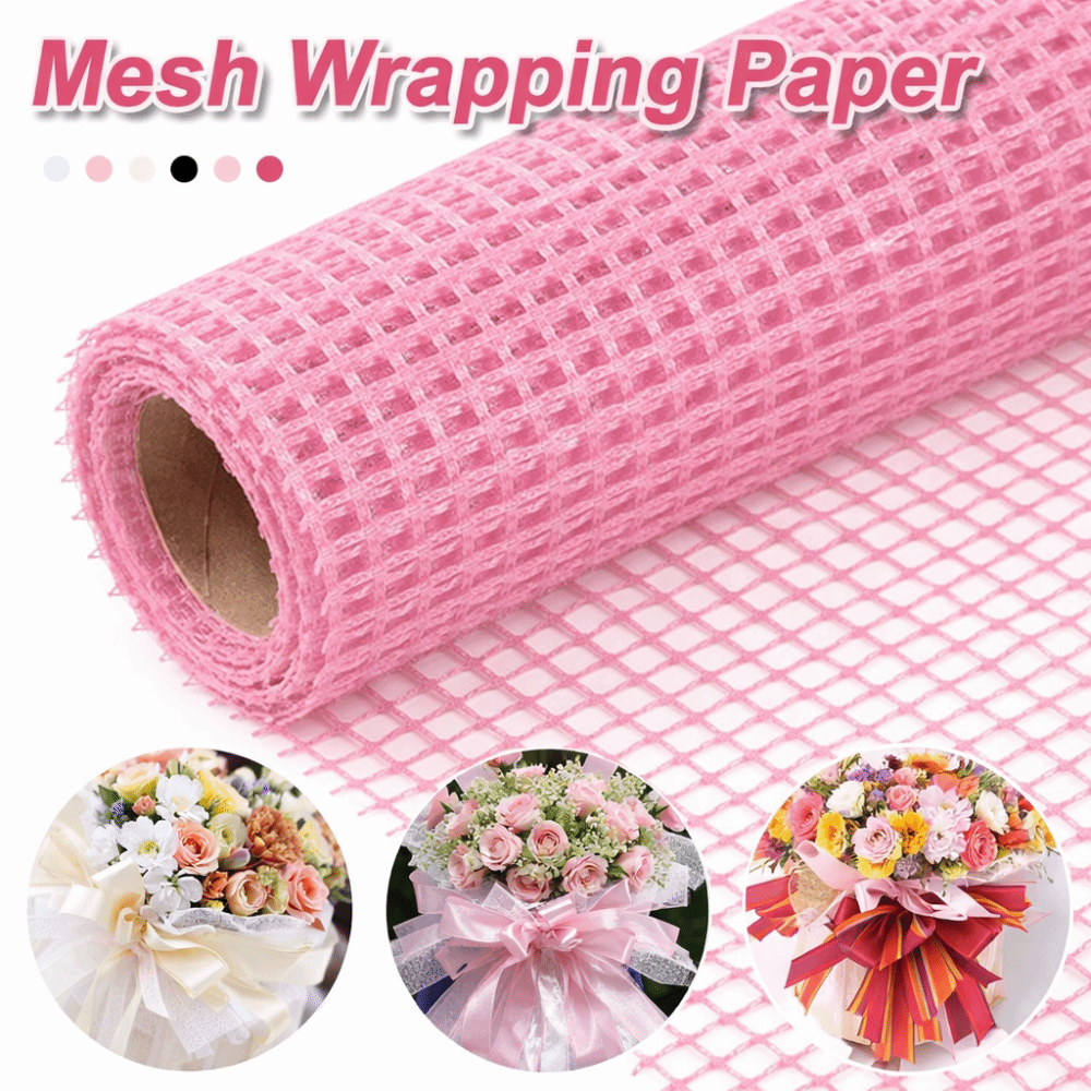幅50cmの生花用包装紙 DIYハードヤーンメッシュ包装紙  - Florist Supply Paper のレビューと価格