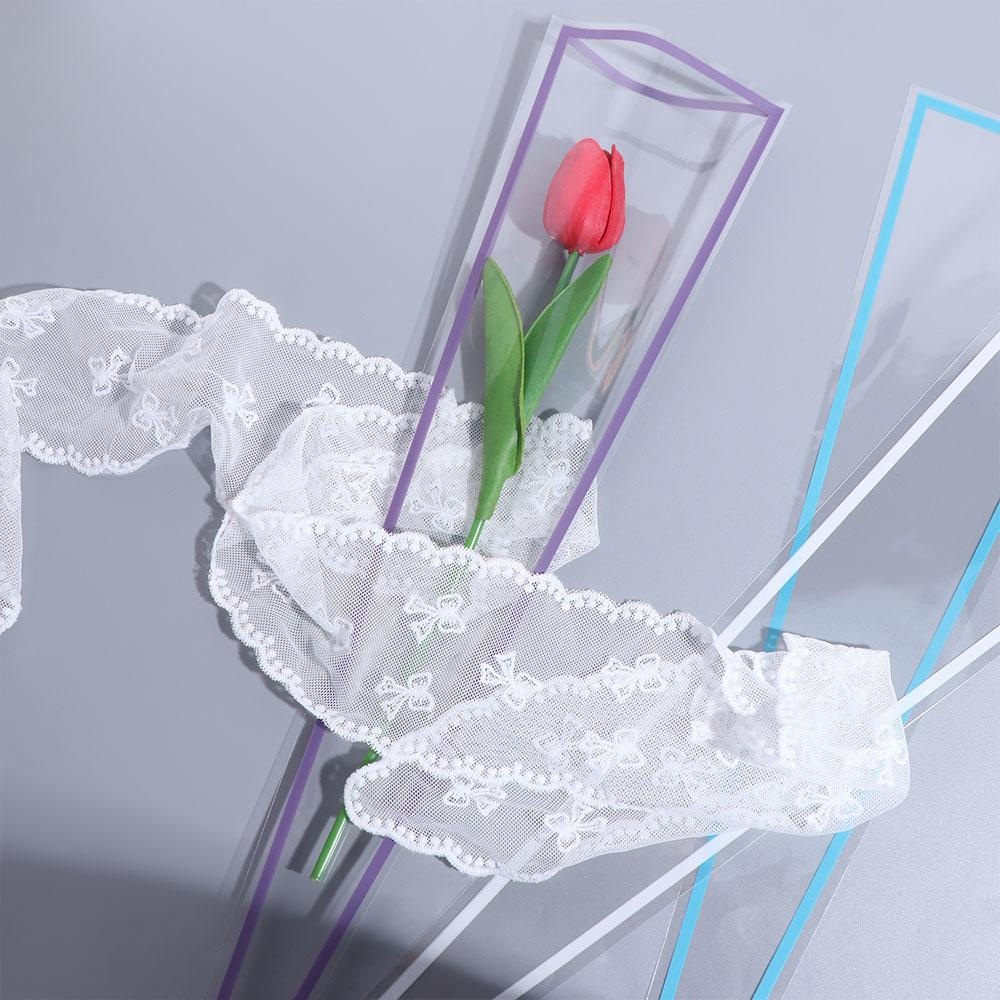 50 個透明花包装袋防水ビニール袋包装紙パッケージ用品花束梱 - Flower Supplies のレビューと価格