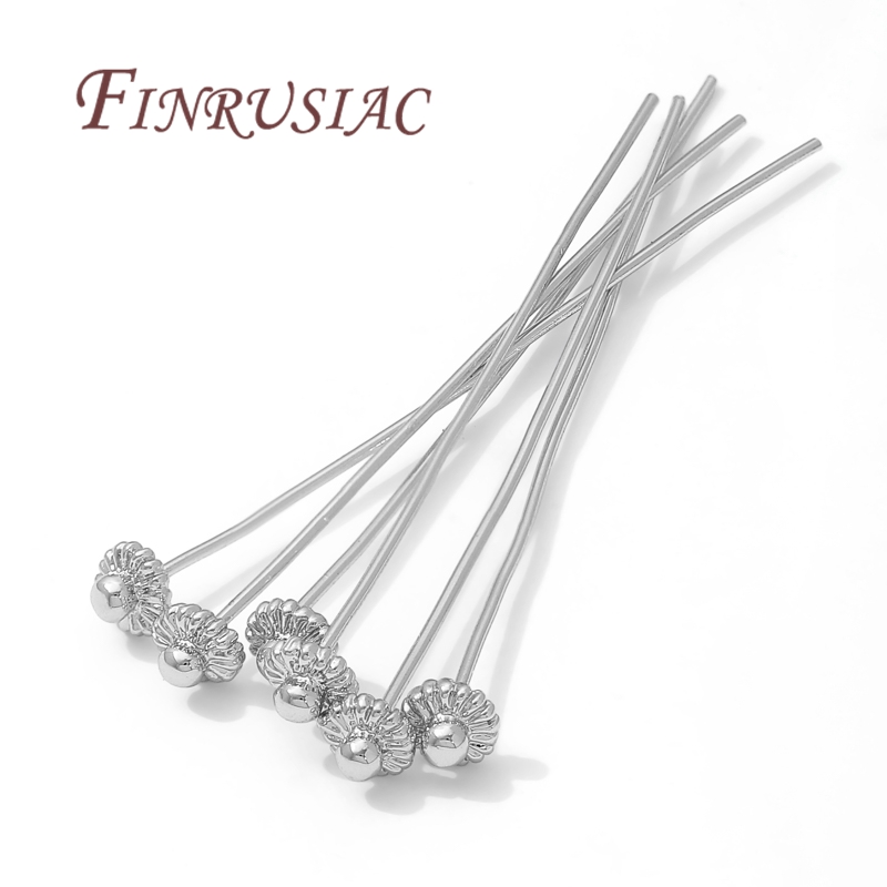 10/20個/ロット 18K金メッキピン ジュエリー製作用品 - Flower Supplies のレビューと価格