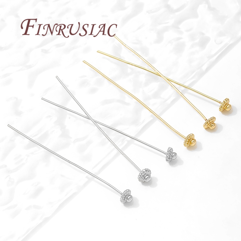 10/20個/ロット 18K金メッキピン ジュエリー製作用品 - Flower Supplies のレビューと価格