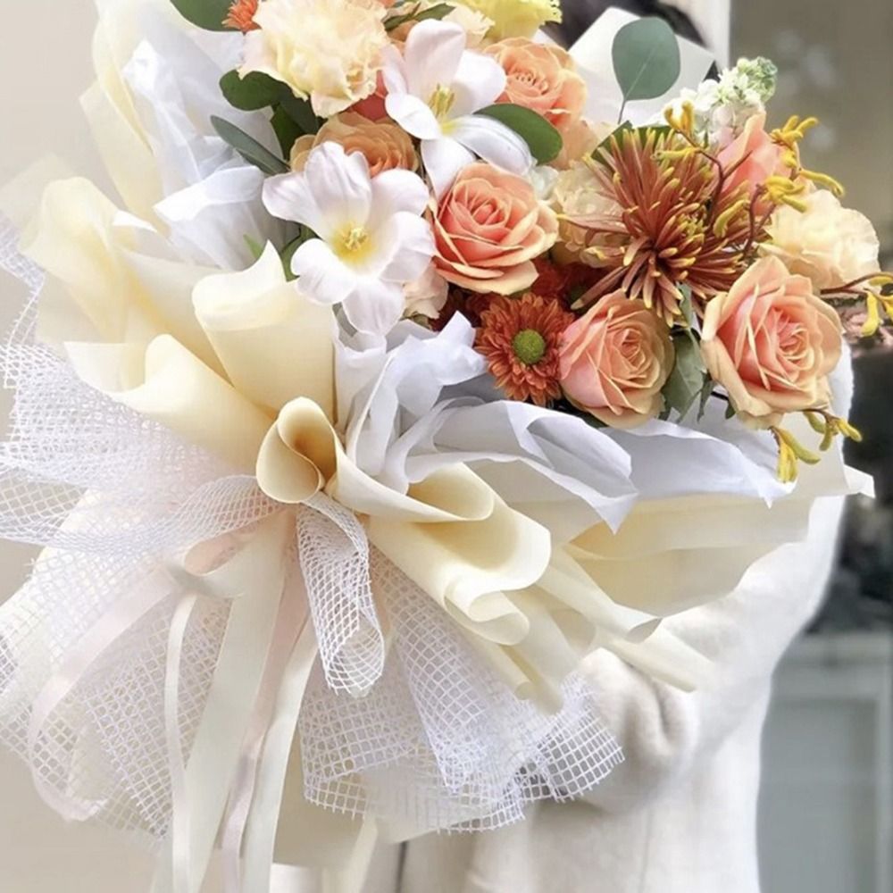 幅50cmの生花用包装紙、硬質ヤーンDIYブーケ包装紙、中空 - Florist Supply Paper のレビューと価格