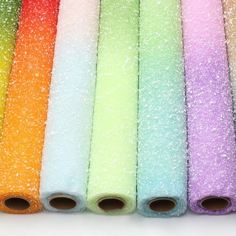 グラデーションスノードットヤーンメッシュペーパー不規則メッシ - Florist Supply Paper のレビューと価格