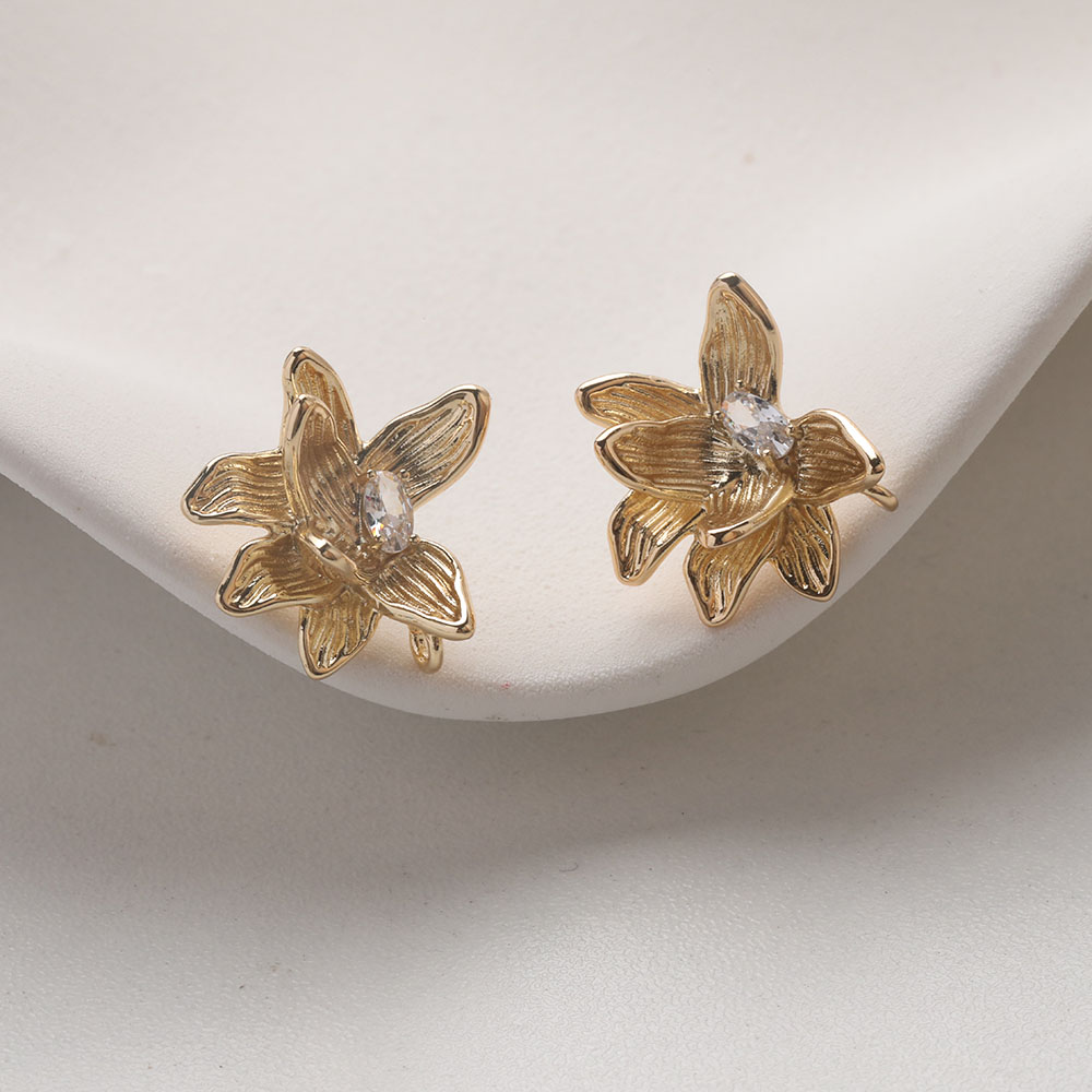 4 個可憐な花耳スタッドピアスジュエリー作成用品 DIY ハ - Flower Supplies のレビューと価格