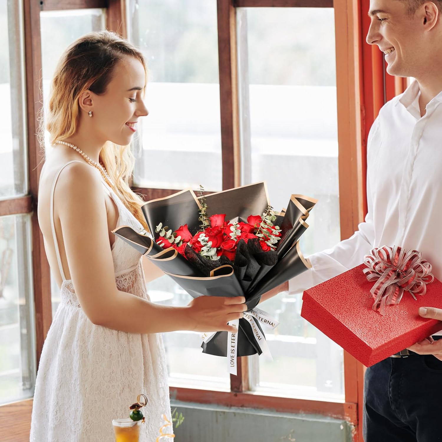 NESCCI 20枚入りフラワーラッピングペーパー - 防水 - Florist Supply Paper のレビューと価格