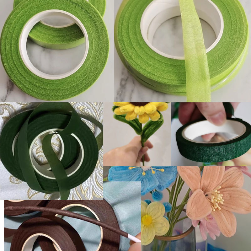 1PC 花束花茎テープグリーン自己粘着テープ花屋フラワーラッ - Florist Wreath Supply のレビューと価格
